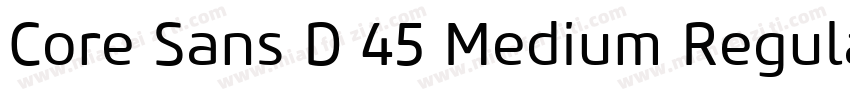 Core Sans D 45 Medium Regular字体转换